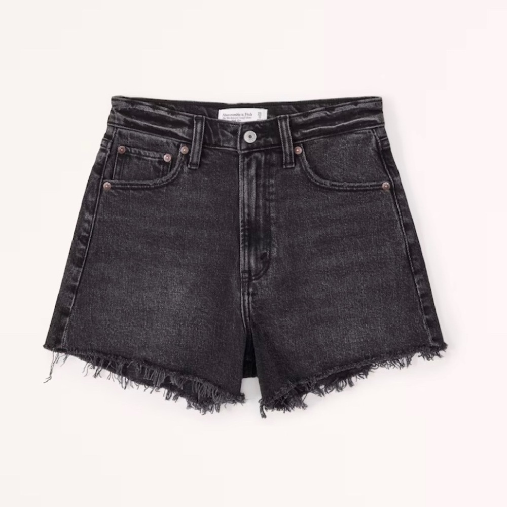Abercrombie & Fitch High Rise 90s Cutoff Short